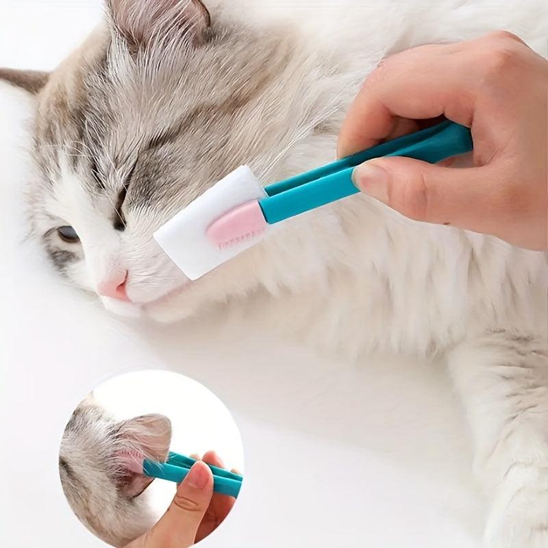 Pet Eye Cleaning Set Dog Tear Stain Remover Soft Rubber Pet Eye Comb