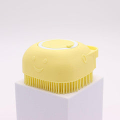 Dog Cat Bath Brush Comb Pet Cleaning Tool Comb Brush Shampoo Dispenser
