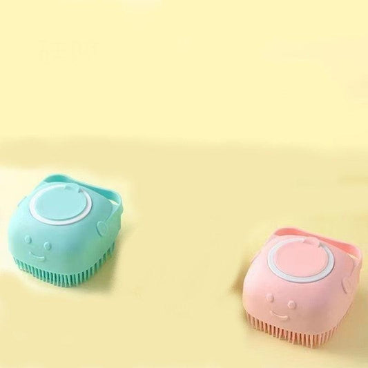 Dog Cat Bath Brush Comb Pet Cleaning Tool Comb Brush Shampoo Dispenser