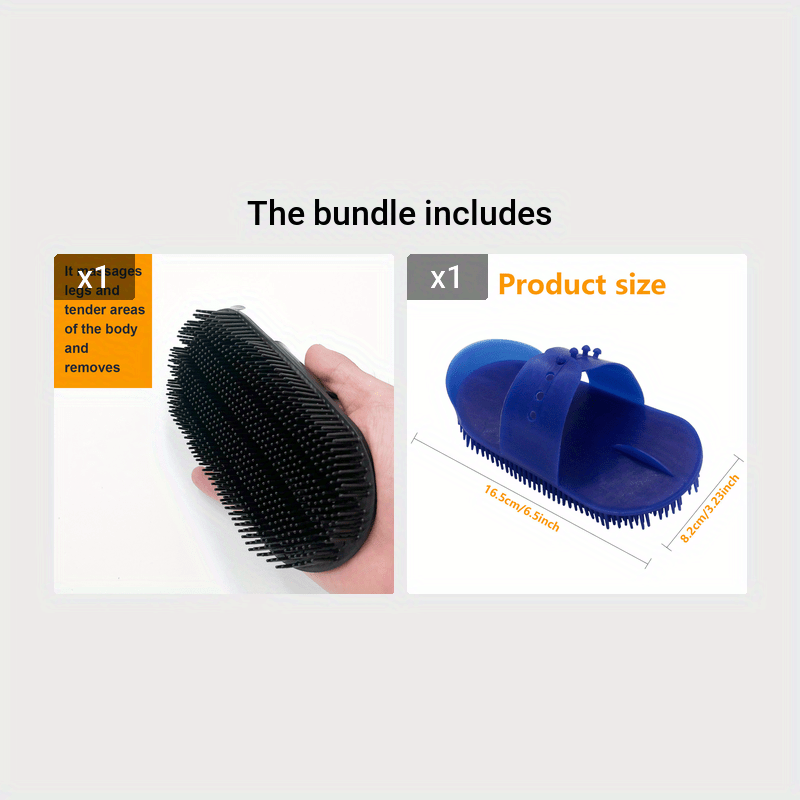 Plastic Horse Comb Pet Hair Remover Brush
