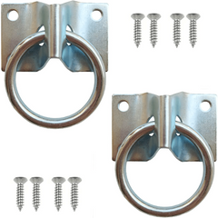 4pcs Heavy Duty Wall Mount Hitching Ring Hooks for Horse Stall Stable
