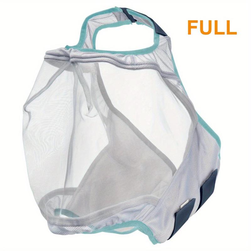 Horse Mesh Fly Mask Face Cover With Ear Elastic Breathable