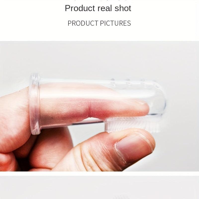 Soft Silicone Finger Toothbrush for Dogs - Tartar Removal & Teeth Cleaning