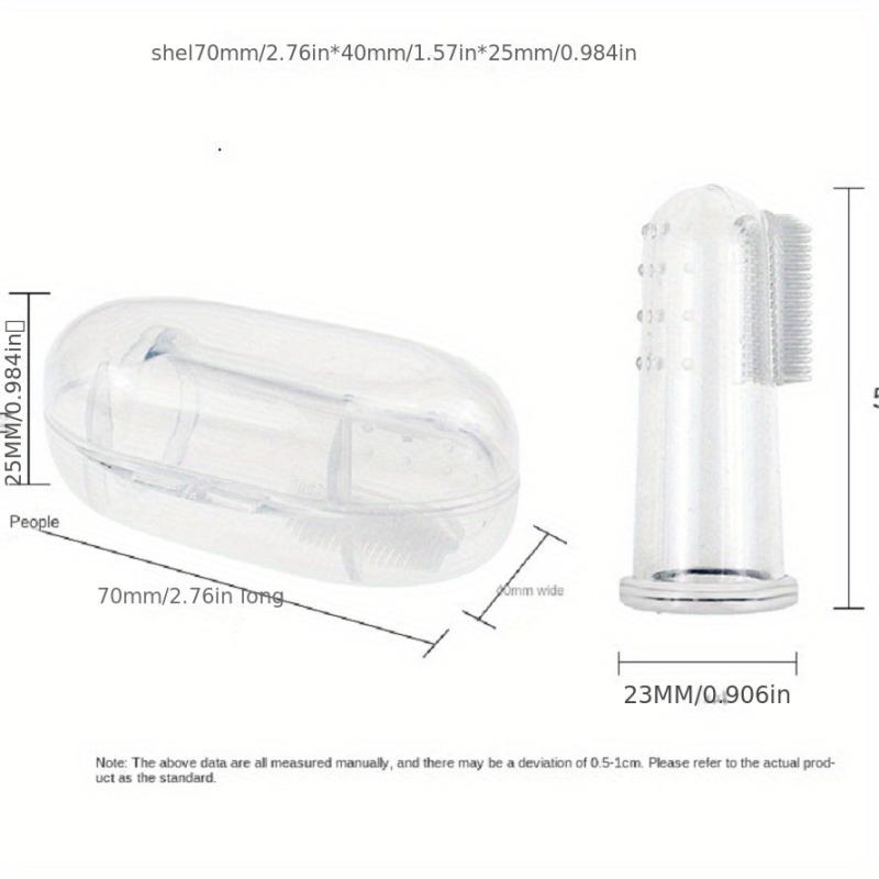 Soft Silicone Finger Toothbrush for Dogs - Tartar Removal & Teeth Cleaning