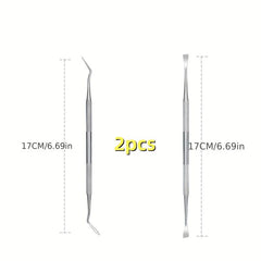 2pc Pets Teeth Cleaning Tools Double Sided Dogs Cats Tartar Remover Dental Stone