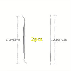2pc Pets Teeth Cleaning Tools Double Sided Dogs Cats Tartar Remover Dental Stone