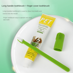 Pet Toothbrush And Toothpaste Set For Cats And Dogs