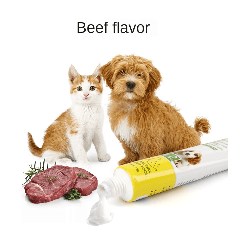 Pet Toothbrush And Toothpaste Set For Cats And Dogs