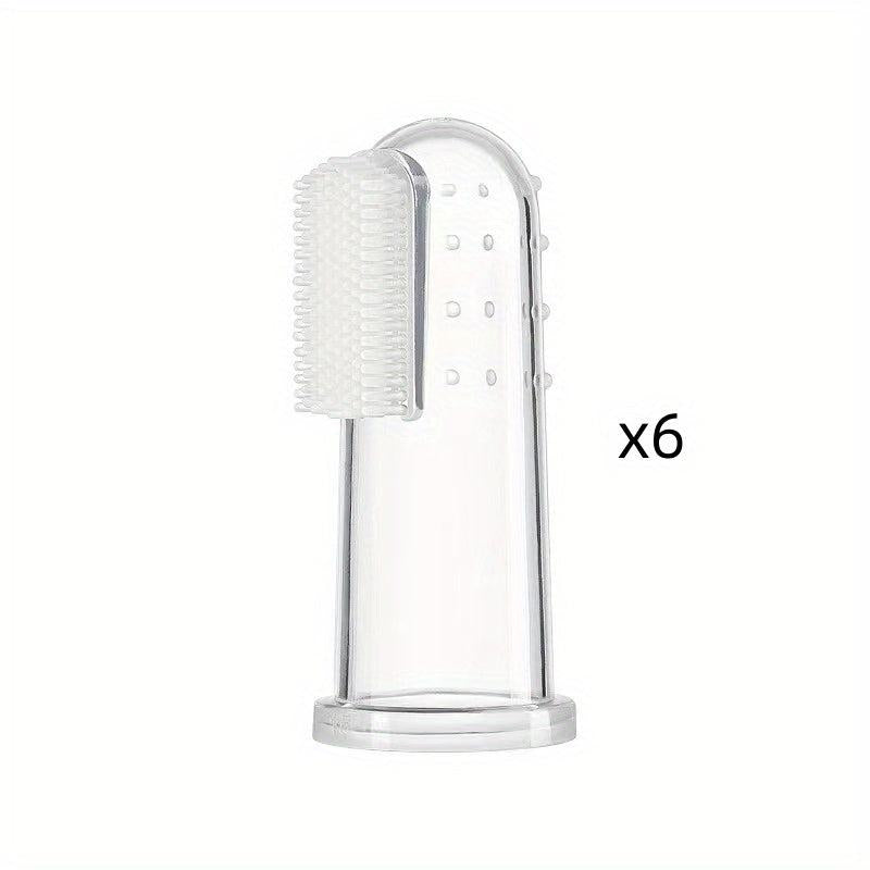 Soft Bristle Pet Finger Toothbrush For Cats And Dogs