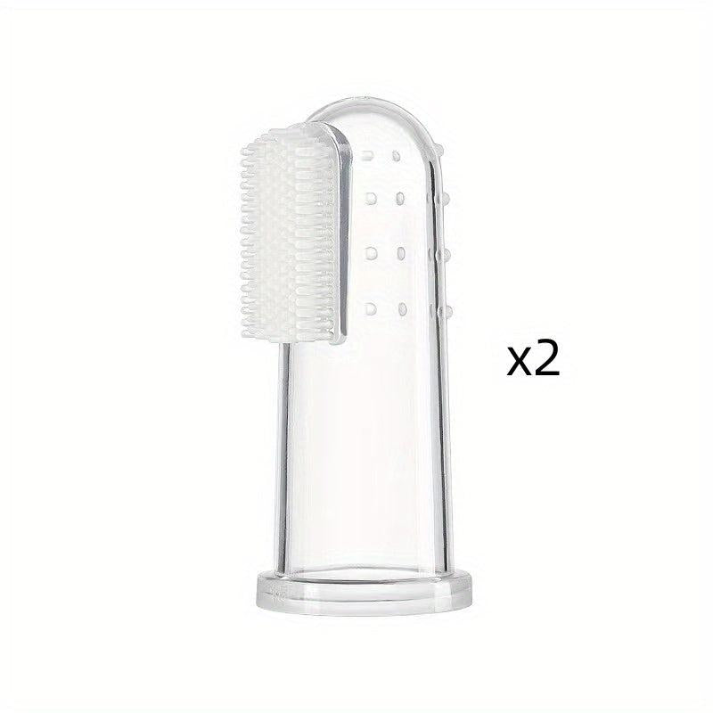 Soft Bristle Pet Finger Toothbrush For Cats And Dogs