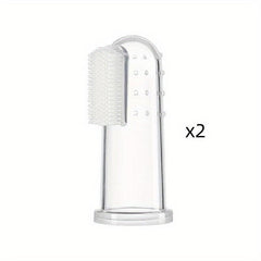 Soft Bristle Pet Finger Toothbrush For Cats And Dogs