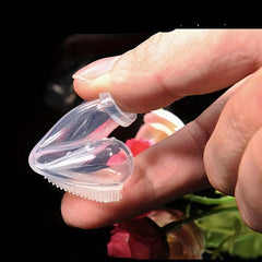 Soft Bristle Pet Finger Toothbrush For Cats And Dogs