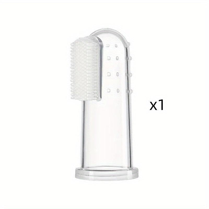 Soft Bristle Pet Finger Toothbrush For Cats And Dogs