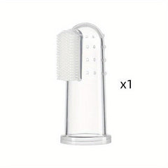 Soft Bristle Pet Finger Toothbrush For Cats And Dogs