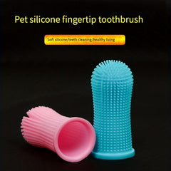 Pet Toothbrush for Bad Breath and Tartar - Cat and Dog Finger Toothbrush