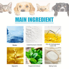 50pads Dog Toothbrush Pet Finger Cover Dental Cleaning Wipes