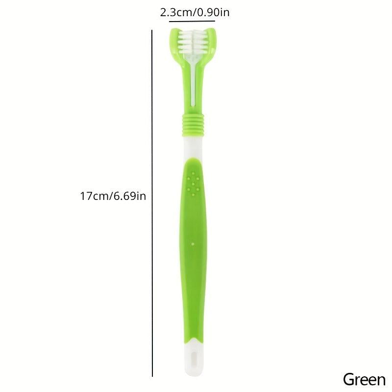 3 Sided Pet Toothbrush Dog Cat Teeth Cleaning Brush