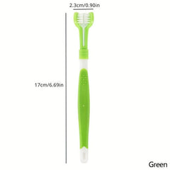 3 Sided Pet Toothbrush Dog Cat Teeth Cleaning Brush