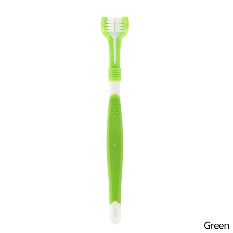 3 Sided Pet Toothbrush Dog Cat Teeth Cleaning Brush