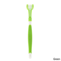 3 Sided Pet Toothbrush Dog Cat Teeth Cleaning Brush