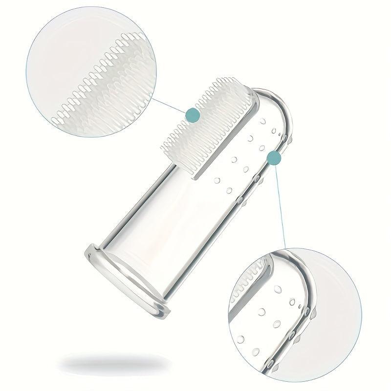 Soft Silicone Pet Toothbrush for Cats and Dogs Oral Cleaning