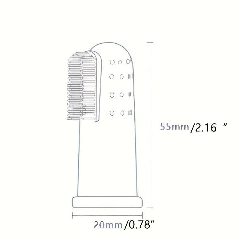 Soft Silicone Pet Toothbrush for Cats and Dogs Oral Cleaning