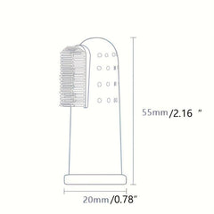 Soft Silicone Pet Toothbrush for Cats and Dogs Oral Cleaning