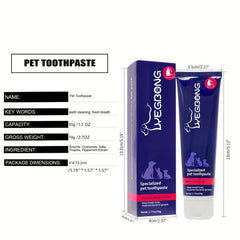Pet Toothpaste Freshens Breath Cleans Teeth Promotes Oral Health