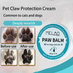 Pet Paw Balm 60g Box - Heals, Repairs, Moisturizes - Dogs Cats Soother Protector