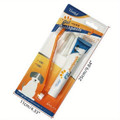 3pcs Pet Toothpaste Dog Cat Oral Care Set