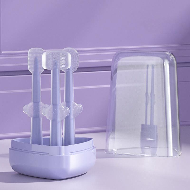 3pcs Silicone Toothbrush Set for Dogs Cats Dental Care