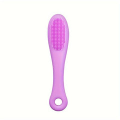 Silicone Dog Finger Toothbrush with Handle Pet Cleaning