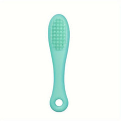 Silicone Dog Finger Toothbrush with Handle Pet Cleaning