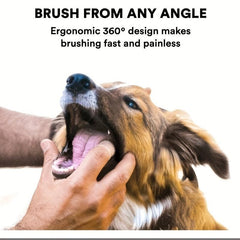 Pet Finger Toothbrush Dogs Cats Soft Bristle Teeth Cleaning Brush