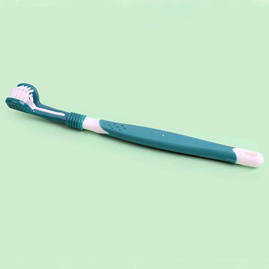 Three-Headed Dog Toothbrush for Cleaning Teeth and Freshening Breath