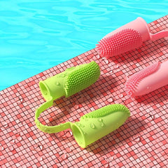 2-in-1 Pet Toothbrush for Dogs and Cats Teeth Cleaning