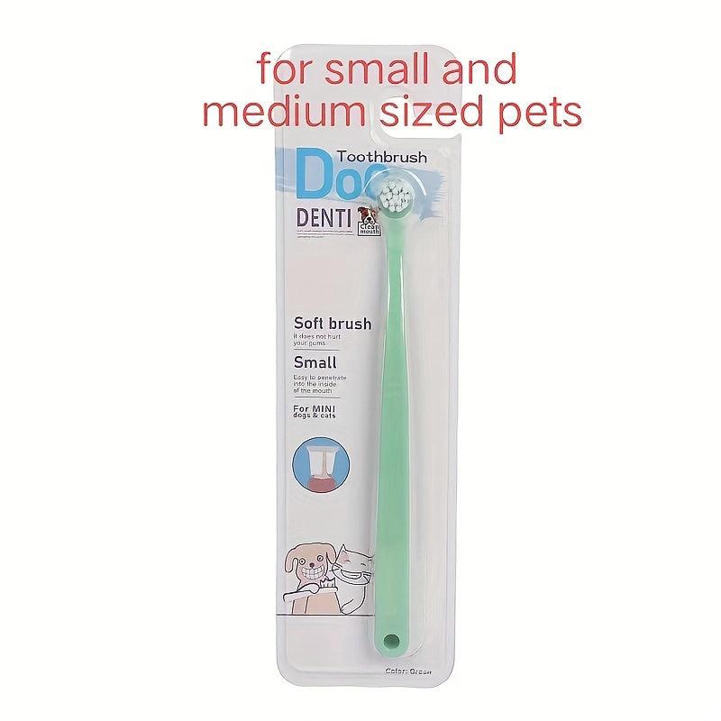 Vanilla Beef Flavor Dog Toothpaste & Soft Bristle Pet Toothbrush