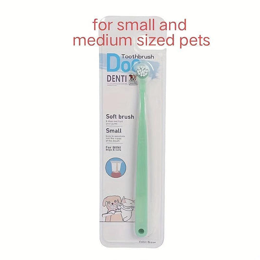 Vanilla Beef Flavor Dog Toothpaste & Soft Bristle Pet Toothbrush