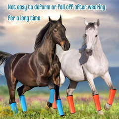 4pcs Mesh Fly Boots For Horses Breathable Protective Leg Wraps