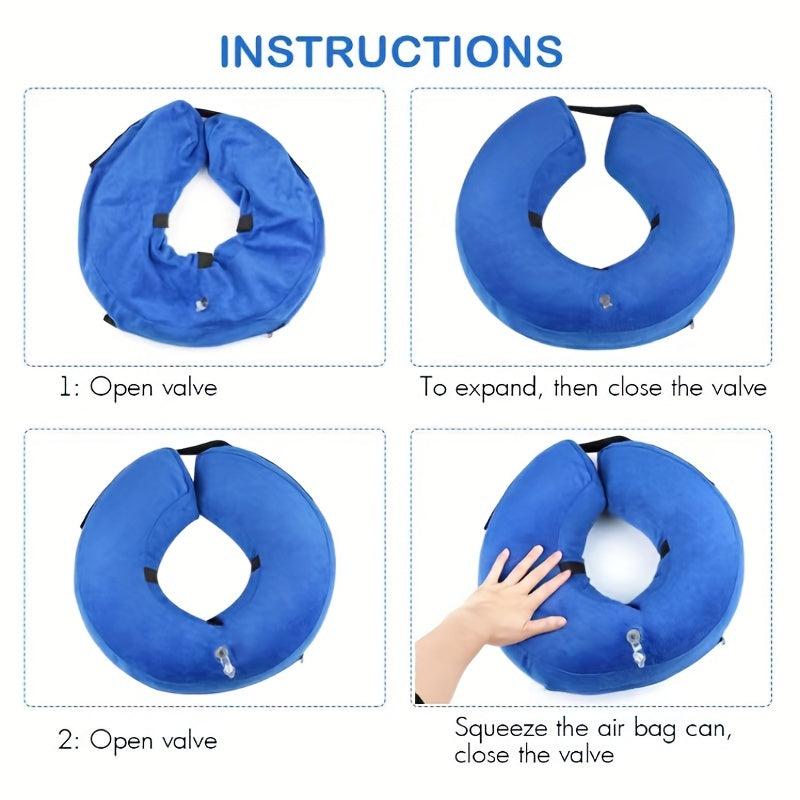 Inflatable Pet Collar: Anti Bite Scratch Lick Protection