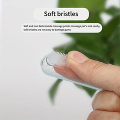 Pet Tooth Cleaning Kit Set Dog Finger Toothbrush 360 Degree Pet Tooth Brush