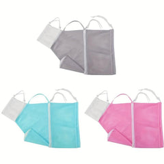 2pcs Mesh Cat Bath Bag Polyester Mesh Adjustable Pet Nail Cutting Accessories