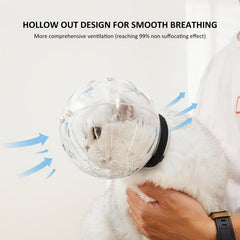 Transparent Breathable Pet Cat Muzzle Anti-bite Anti-scratch Headgear