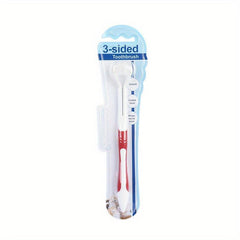3-Sided Pet Toothbrush for Dogs & Cats - Oral Cleaning Brush