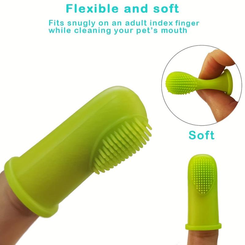 5pcs Dog Toothbrush Finger Set with Eye and Chin Cleaning Tool