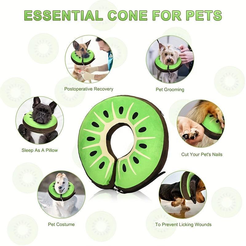 Adjustable Inflatable Dog Cone Collar for Recovery