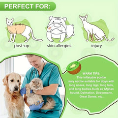 Adjustable Inflatable Dog Cone Collar for Recovery