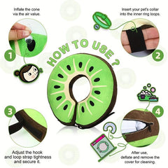 Adjustable Inflatable Dog Cone Collar for Recovery