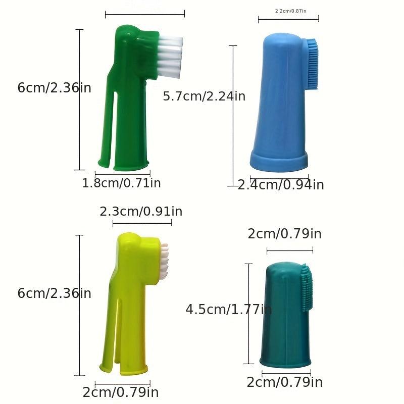 3pcs Pet Finger Toothbrush Soft Bristle Dog Toothbrush