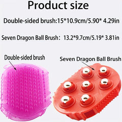 1pc Horse Massage Brush Magnetic Beads Gloves Hair Removal Rubber Brushes